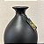 GARRAFA REDONDA DE CERAMICA PRETO FOSCO - Imagem 3