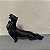 ESCULTURA NEW JAGUAR PRETO EM RESINA - Imagem 2