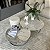 CONJUNTO  MESA DE CENTRO TAMPO MARMORE BASE EM METAL - Imagem 2