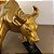TOURO WALL STREET PEQUENO EM RESINA PRETO OU DOURADO 19x32cm - Imagem 8