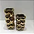 VASO CERAMICA DOURADO BUBBLE - GRANDE - Imagem 2
