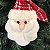 ENFEITE PINGENTE CABEÇA DE PAPAI NOEL COM GLITTER - Imagem 2