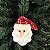ENFEITE PINGENTE CABEÇA DE PAPAI NOEL COM GLITTER - Imagem 1