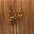PICK FOLHAS GLITTER DOURADO - Imagem 1