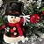 GUIRLANDA COM BONECO DE NEVE E ENFEITES PRATAS - Imagem 2