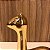 TRIO DE  LHAMAS EM CERAMICA DOURADO - Imagem 5