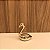 ESCULTURA FLAMINGO PRATA DE CERAMICA -  PEQUENO - Imagem 3
