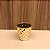 MINI CACHEPOT DOURADO COM DETALHES DE TRIÂNGULO - Imagem 1