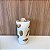 VASO DECOR COM DETALHES  CERAMICA BRANCO E DOURADO 35X19CM - Imagem 1