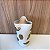 VASO DECOR COM DETALHES  CERAMICA BRANCO E DOURADO 35X19CM - Imagem 3