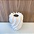 VASO DECORATIVO DE PORCELANA BRANCO PEQUENO - Imagem 3