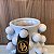 VASO DECORATIVO BRANCO COM DETALHE EM BOLAS   PEQUENO - Imagem 5