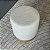 PUFF BRANCO EM BOUCLE E MADEIRA - Imagem 2