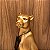 ESCULTURA LEOPARDO SENTADO DOURADO - Imagem 4