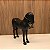 ESCULTURA CAVALO PRETO FOSCO - Imagem 1