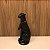 ESCULTURA LEOPARDO SENTADO DE RESINA PRETO - Imagem 3