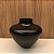 VASO CUIA PRETO FOSCO DE CERAMICA - Imagem 1