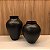 VASO PRETO FOSCO GRANDE - Imagem 4