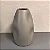 VASO ORGÂNICO AMASSADO CINZA CLARO FOSCO GRANDE 33X19CM - Imagem 1