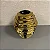 VASO DOURADO EM CERÂMICA COM RELEVOS G 29x23cm M 25x22cm - Imagem 3