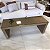 MESA DE CENTRO CHANFRADA RETANGULAR BRONZE  46X1,40MX50CM - Imagem 1