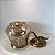 POTE DE VIDRO DECORATIVO COM TAMPA EM METAL DOURADO G 41X31CM - Imagem 4