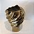 VASO ESPIRAL DOURADO 38X20CM - Imagem 3