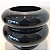VASO DE VIDRO PRETO CILINDROS PEQUENO - Imagem 3