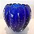 VASO CACHEPOT DE MURANO AZUL BIC - GRANDE. - Imagem 1