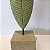 ESCULTURA FOLHA VERDE CLARO PEQUENA 32X9X9CM - Imagem 3