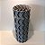 VASO DECORATIVO EM CERAMICA 3D  CINZA CLARO FOSCO 46X18CM - Imagem 3