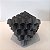 ESCULTURA CUBOS CINZA GRAFITE  PEQUENA 11X11CM - Imagem 1