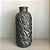 VASO DECORATIVO EM CERAMICA PRETO FOSCO COM RELEVOS E TEXTURA G 42x16cm M 34X16cm - Imagem 7