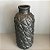 VASO DECORATIVO EM CERAMICA PRETO FOSCO COM RELEVOS E TEXTURA G 42x16cm M 34X16cm - Imagem 3