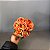 BUQUE COM 8 HASTES DE MINI ROSAS COR LARANJA OCRE - Imagem 2