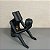 ESCULTURA HOMEM LENDO EM RESINA PRETO 22X13X22CM - Imagem 1
