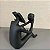 ESCULTURA HOMEM LENDO EM RESINA PRETO 22X13X22CM - Imagem 3