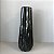 VASO STRELITZIA DE CERAMICA PRETO BRILHOSO 41X16CM - Imagem 1