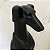 ESCULTURA CACHORRO GALGO PEQUENO  PRETO FOSCO 76CM - Imagem 5