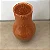 VASO DE VIDRO DECORATIVO LARANJA PEQUENO 29CM - Imagem 2