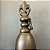 ESCULTURA PINO MARROM BRILHOSO G 78x16cm M 70x15cm - Imagem 5