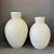 VASO BRANCO DE CERAMICA TEXTURA MÉDIO 44X34CM - Imagem 2
