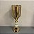 VASO CASTIÇAL DE METAL DOURADO GRANDE 48X16CM - Imagem 1