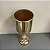 VASO CASTIÇAL DE METAL DOURADO PEQUENO 43X16CM - Imagem 3