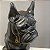 ESCULTURA CACHORRO BULDOG SENTADO PRETO 75X27CM - Imagem 3