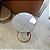MESA LATERAL ROY COM ESPELHO PRATA E METAL ROSE - Imagem 2