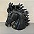 CABEÇA DE CAVALO DECORATIVA DE RESINA PRETO - Imagem 2