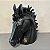CABEÇA DE CAVALO DECORATIVA DE RESINA PRETO - Imagem 1