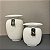 VASO DE CERAMICA BRANCO GRANDE - Imagem 2