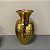 VASO DECORATIVO DE CERAMICA DOURADO COM DETALHES GRANDE - Imagem 1